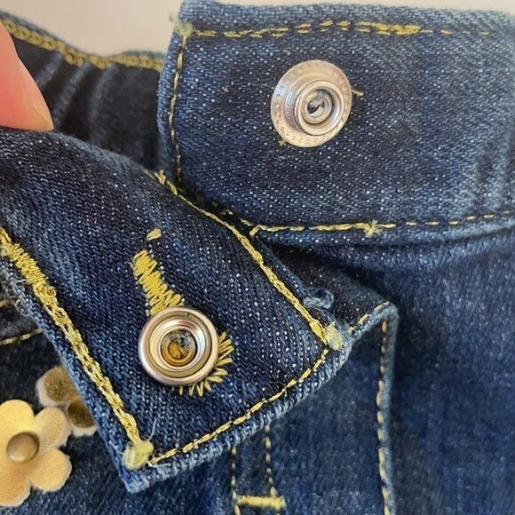 Koala Kids Denim Skirt w/Gold Flowers 12M NWT - Picture 4 of 7